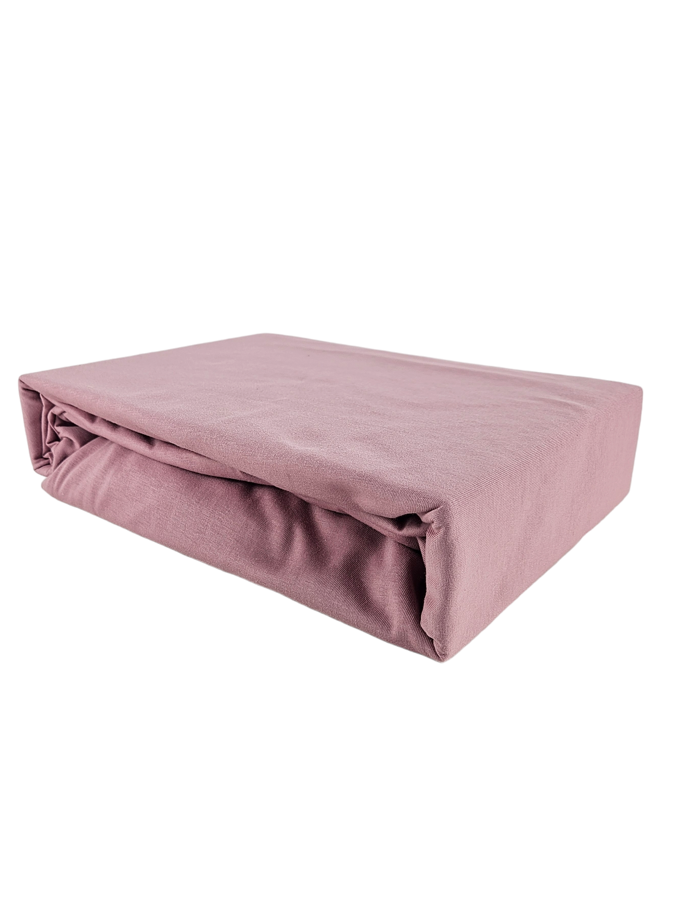 Kam-Pol prześcieradło z gumką jersey bawełniane pudrowy róż 90x180 cm
