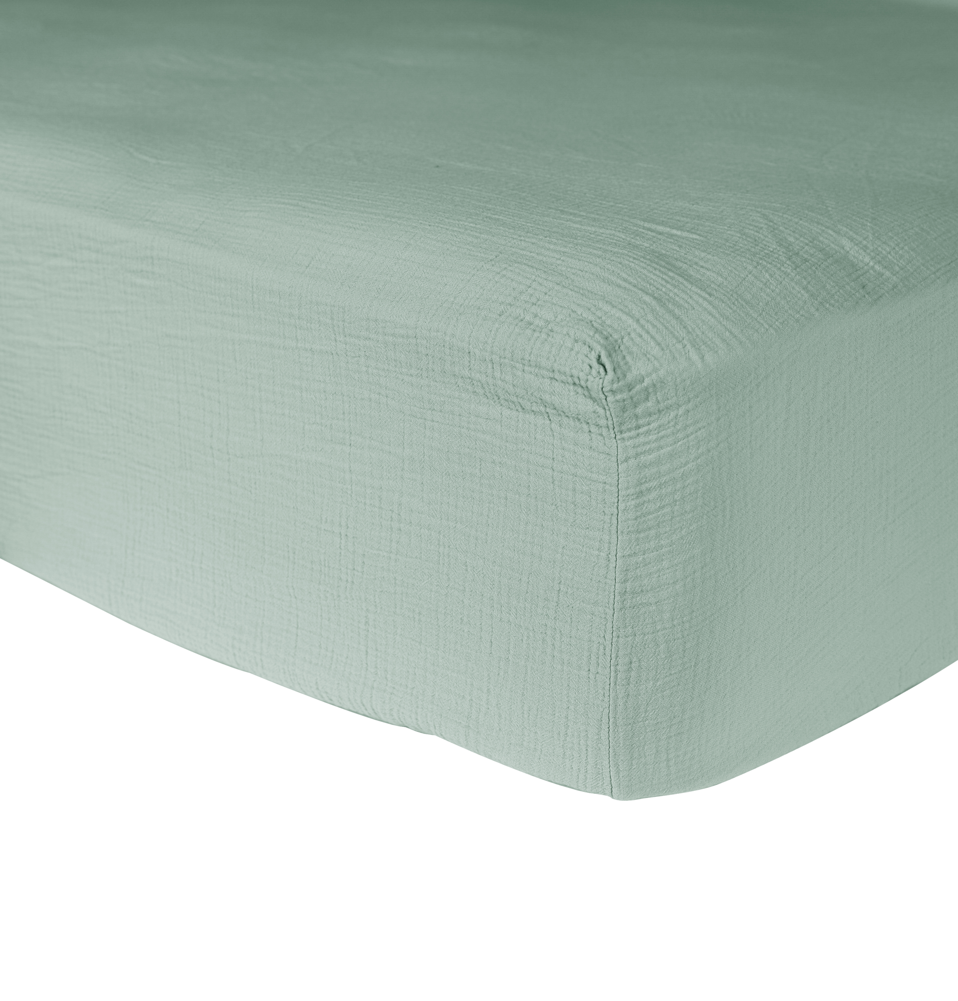 Drap housse gaze de coton bio Lou140 x 190 cmVert d'eau Leroy Merlin — free download
