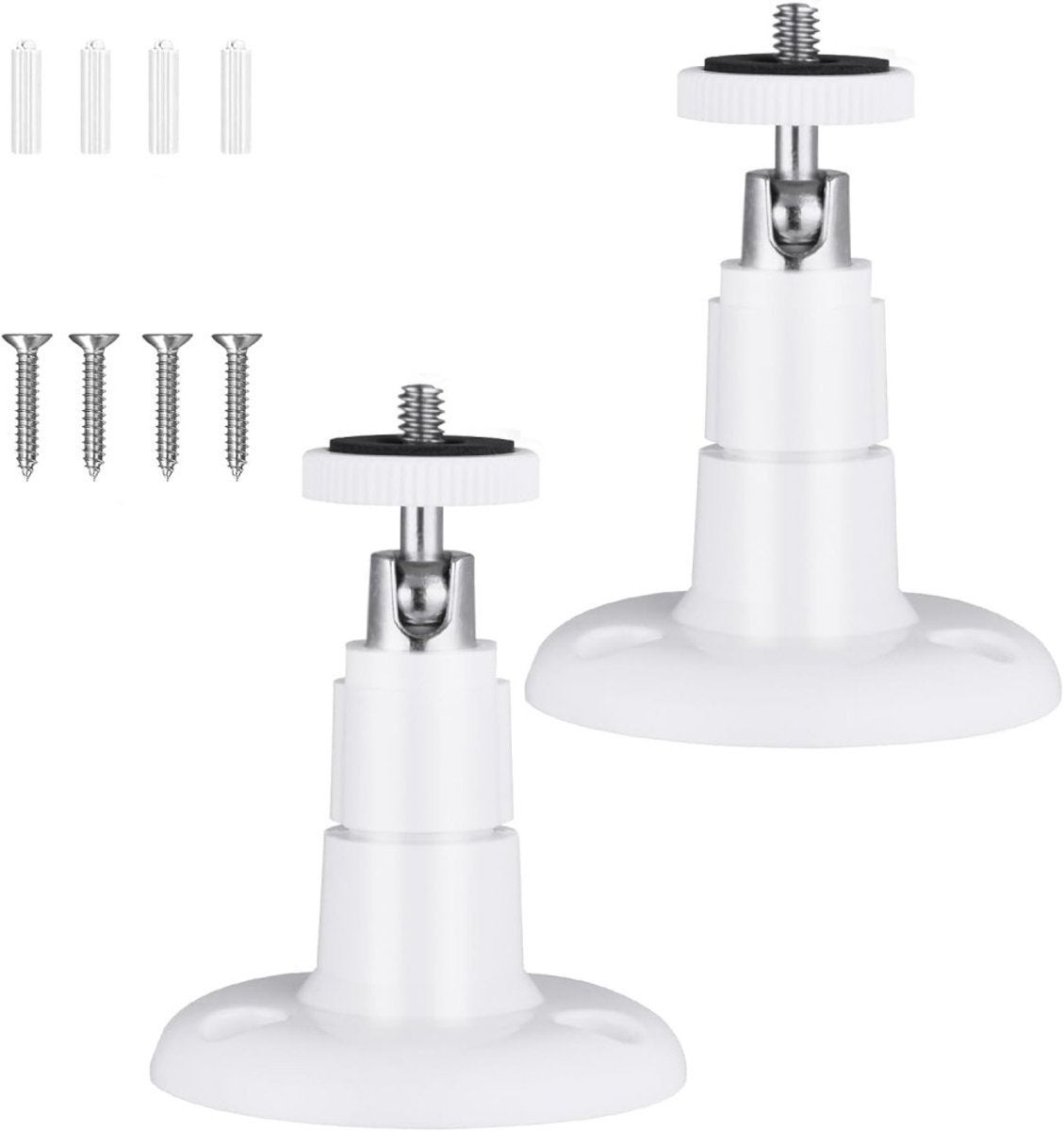 Set 2 piese, Suport de perete pentru cameră, Suport cameră de exterior, Suport de perete și tavan, Rotație 360 de grade, Suport cameră de securitate 2buc