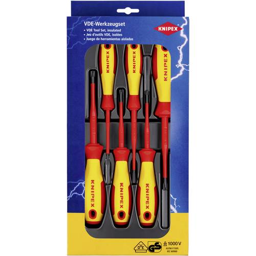 Zestaw wkrętaków Knipex VDE, 6-częściowy, plus/minus (00 20 12 V05)