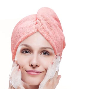 Turban De Séchage Capybara En Microfibre - Super Absorbant, Séchage Rapide Cheveux - Avec Bouton Réglable - Pour Femmes Cheveux Longs