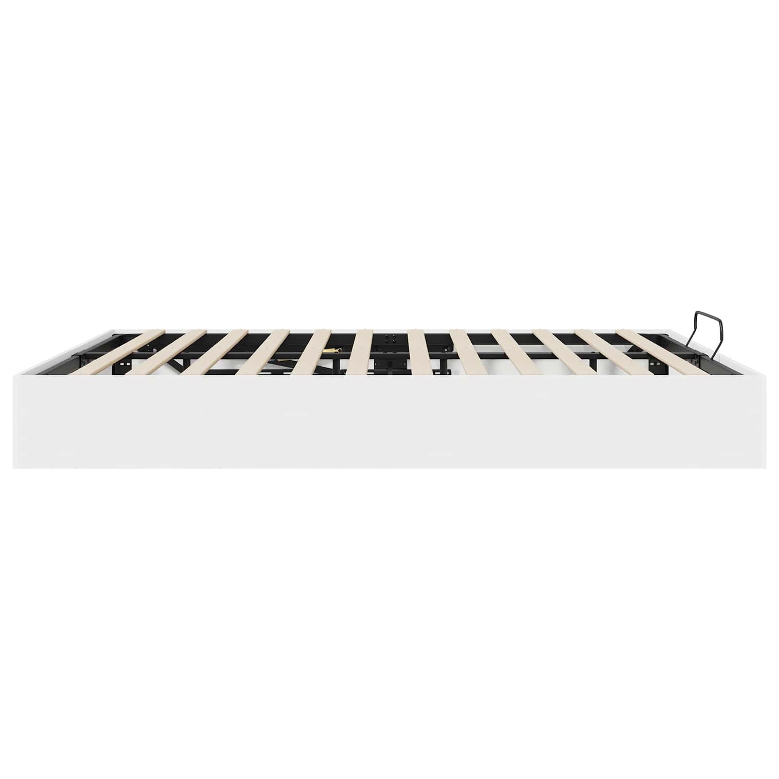 Cadre de lit ottoman en panneau de bois blanc, pour la chambre, 180 × 200 cm - 6