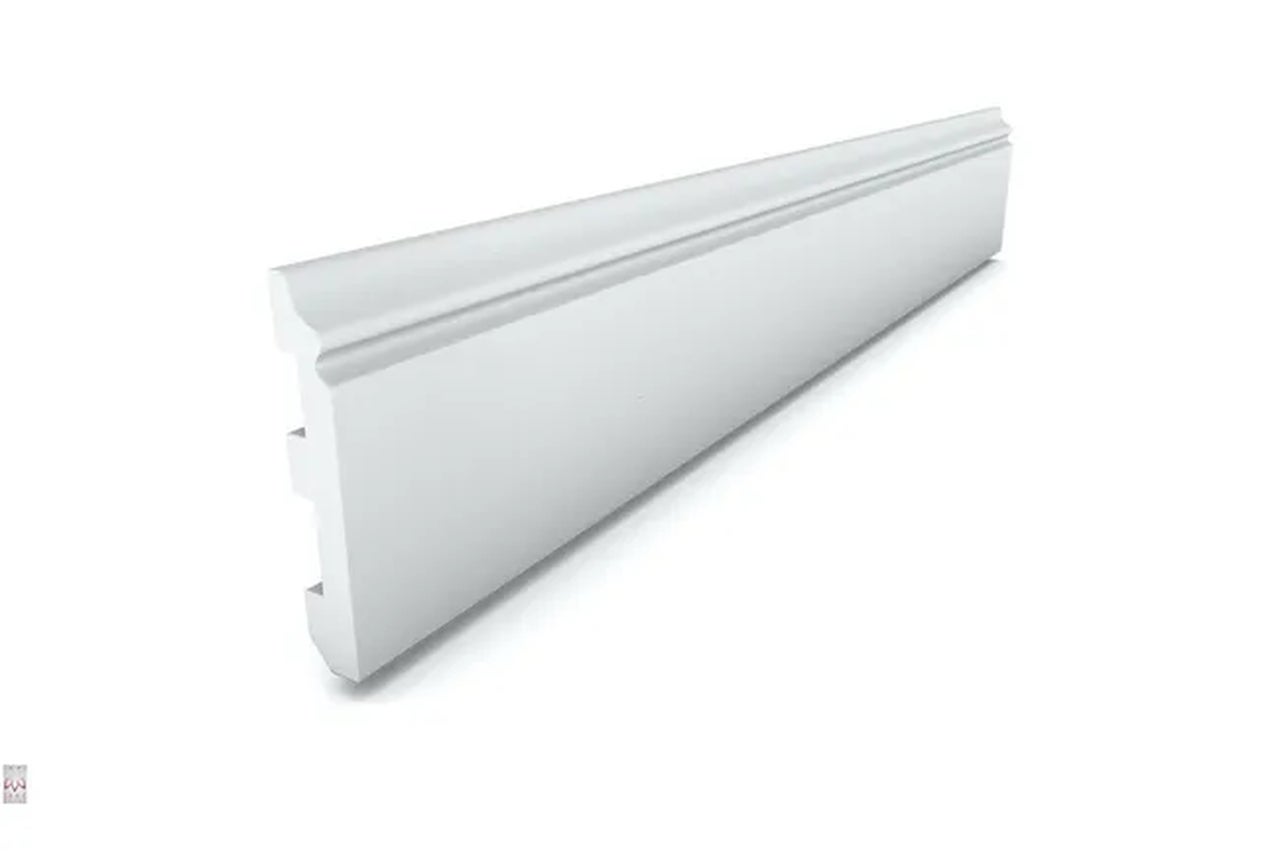 Rodapiés Zócalo 1 pieza / 2 metros - blanco - material duro - decoración - pared - suelo - techo DP5 - 4