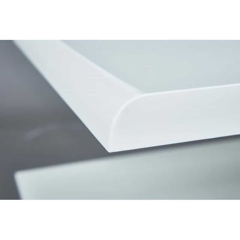 Table basse Inter Link en MDF avec plateau coulissant couleur chêne avec roulettes - 2