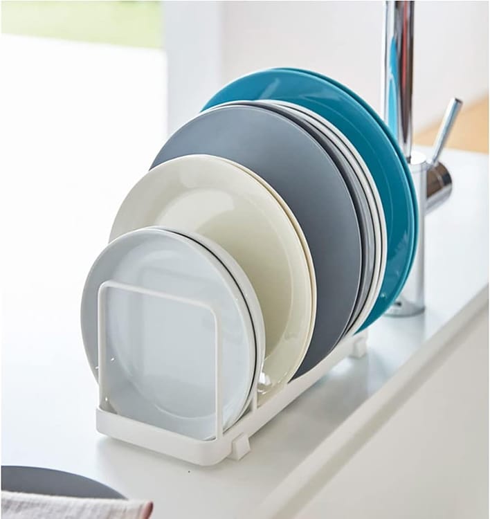 2 pièces range assiette, range assiette placard noir, support assiette, porte assiette, rangement assiettes placard, rangement assiette pour assiettes | Leroy Merlin