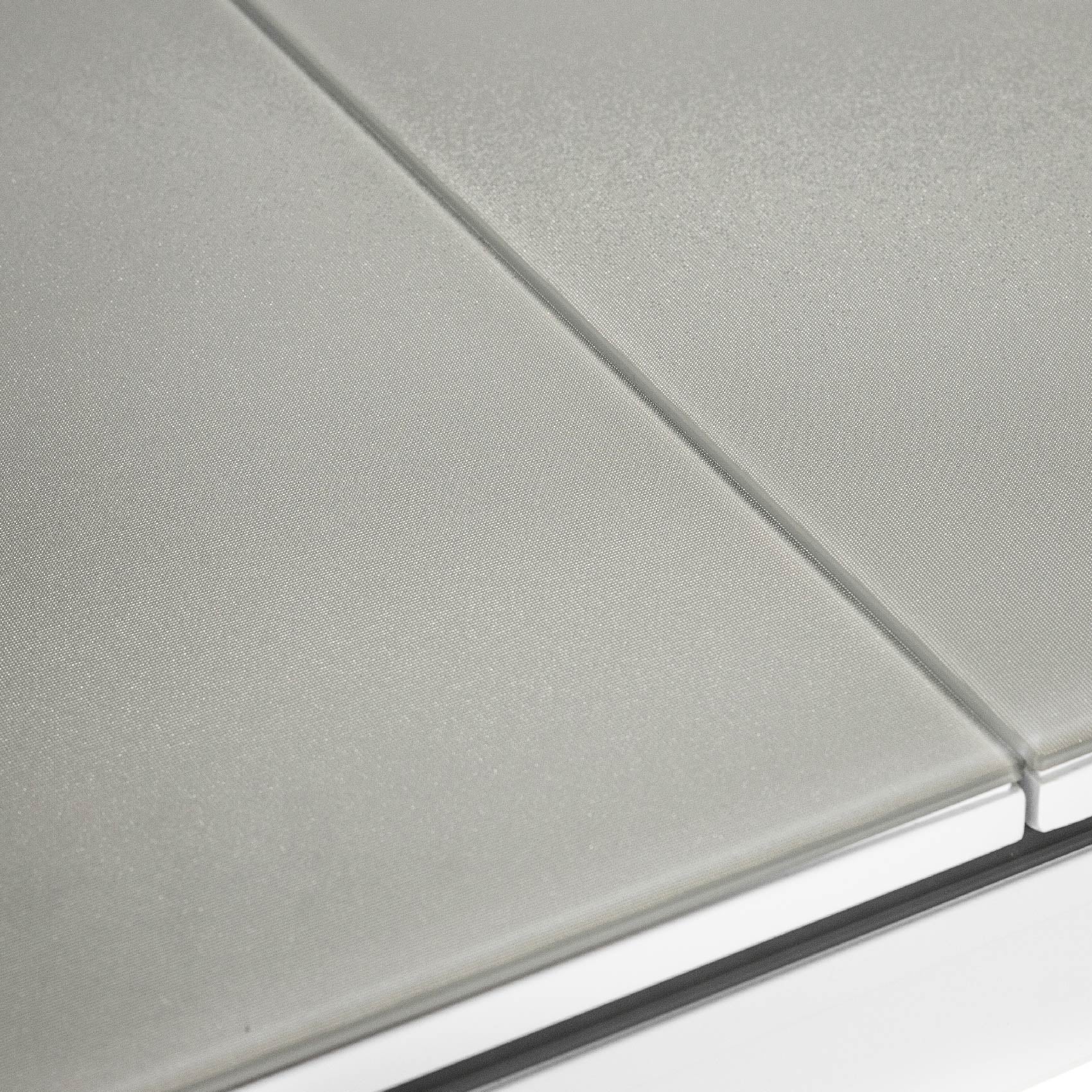 Table de jardin rectangulaire en aluminium gris perle Ibiza Perle - 6/8 places - Jardiline - 8