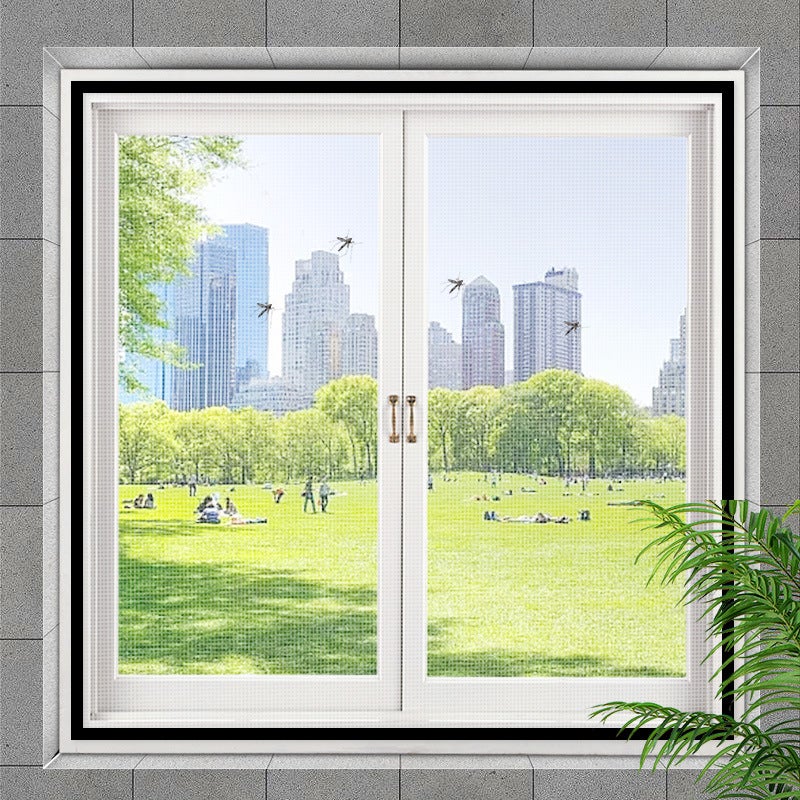 Moskitiera na okno 80 x 150 cm, moskitiera z taśmą samoprzylepną, siatka przeciw owadom, wielokrotnego użytku