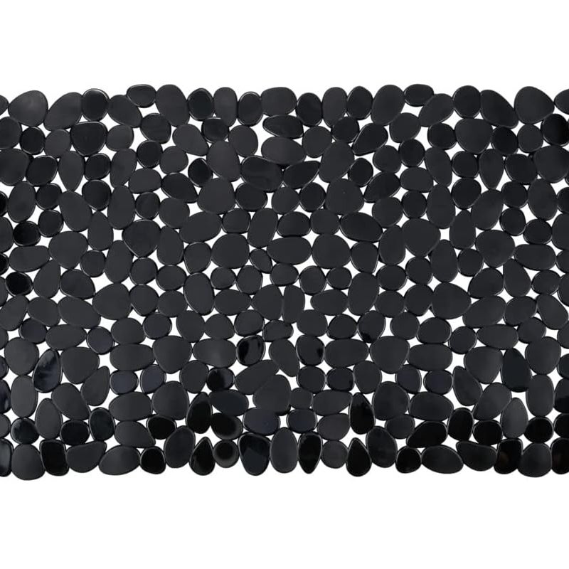 Mata łazienkowa Paradise Black antypoślizgowa z przyssawkami Czarna mata łazienkowa w kształcie kamyka