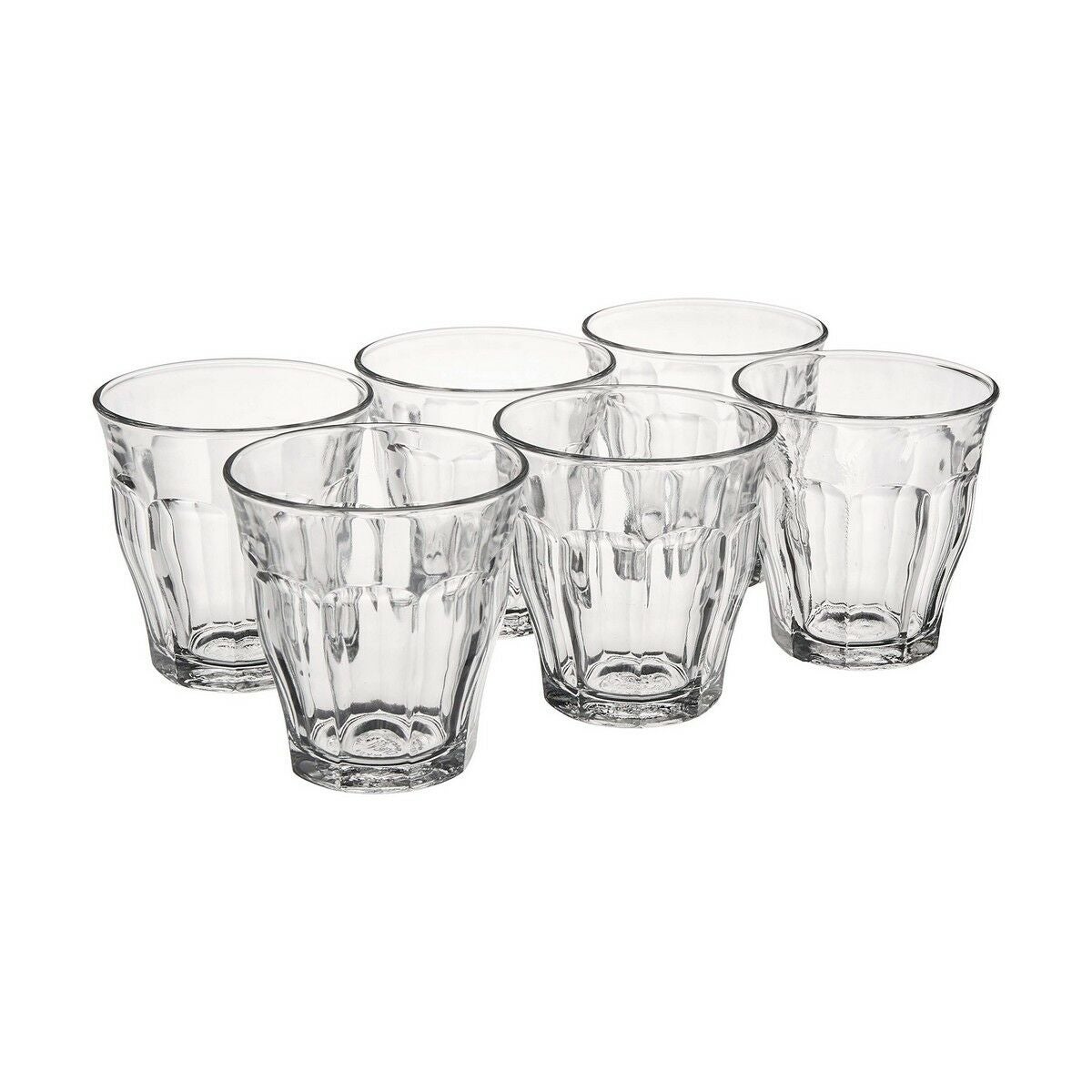 Duralex Le Gigogne Tumblers, 5 5/8 oz. / 16 cl Set of 6, Clear
