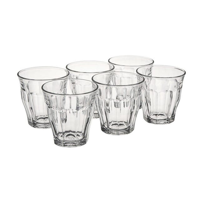 Duralex Le Gigogne Tumblers, 5 5/8 oz. / 16 cl Set of 6, Clear Duralex Le Gigogne Tumblers, 5 5/8 oz. / 16 cl Set of 6, Clear
