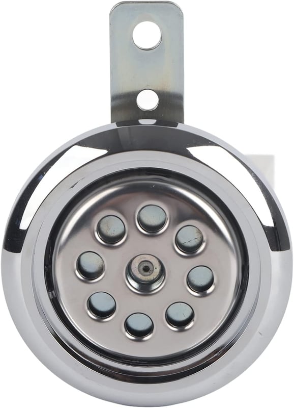 Uniwersalny klakson motocyklowy 105 DB, chromowana osłona w kształcie plastra miodu do motocykli 12 V