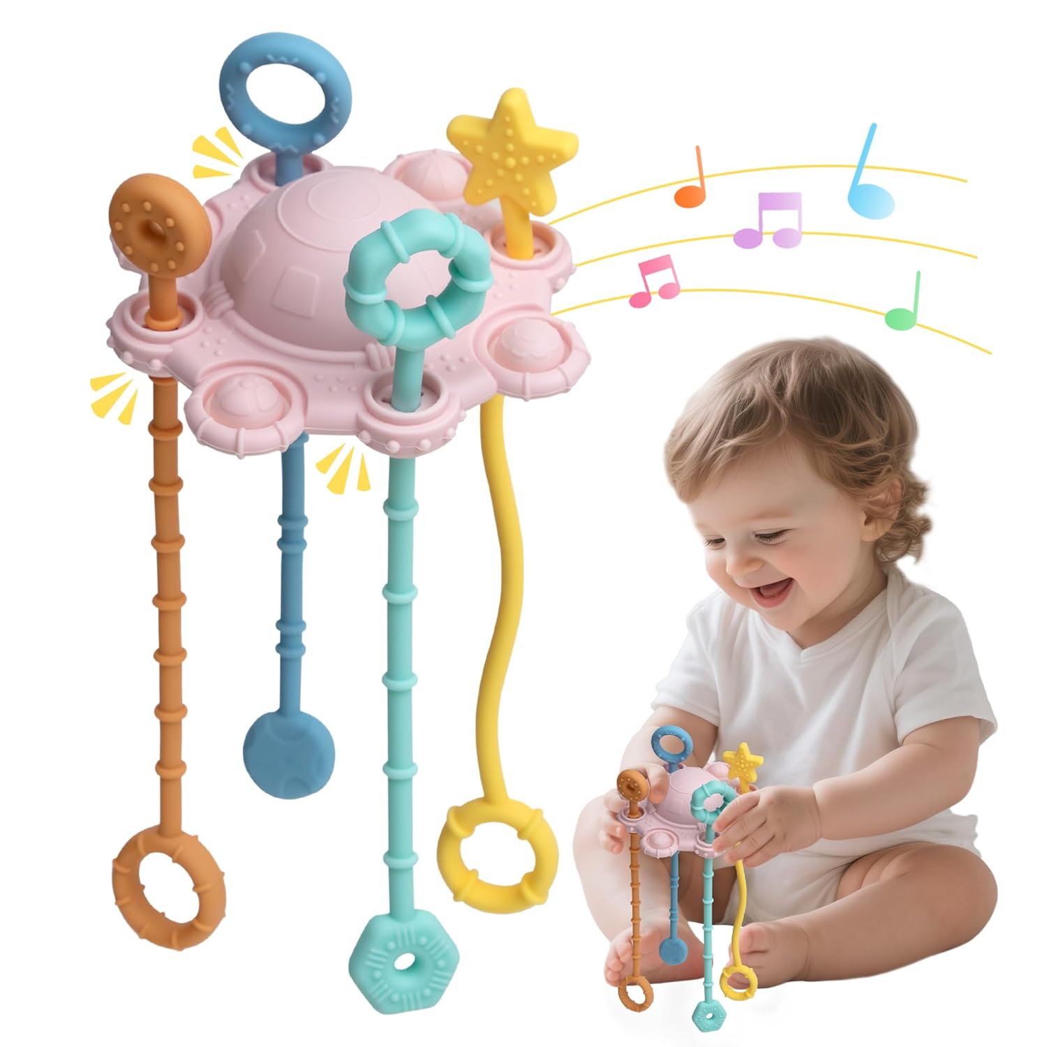 Balle Flottante Magique 2026 – Double Forme (Soucoupe Volante + Ballon Sauteur) Avec 6 LED, Pour Enfants Dès 6 Ans, Cadeau Actif