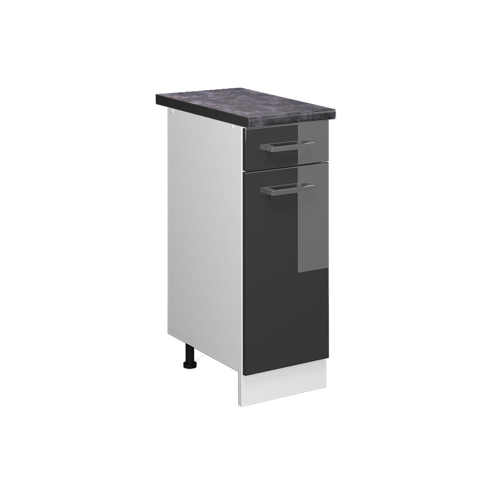 Vicco Szafka dolna do kuchni R-Line, Antracyt wysoki połysk, 30 cm , BP Antracyt