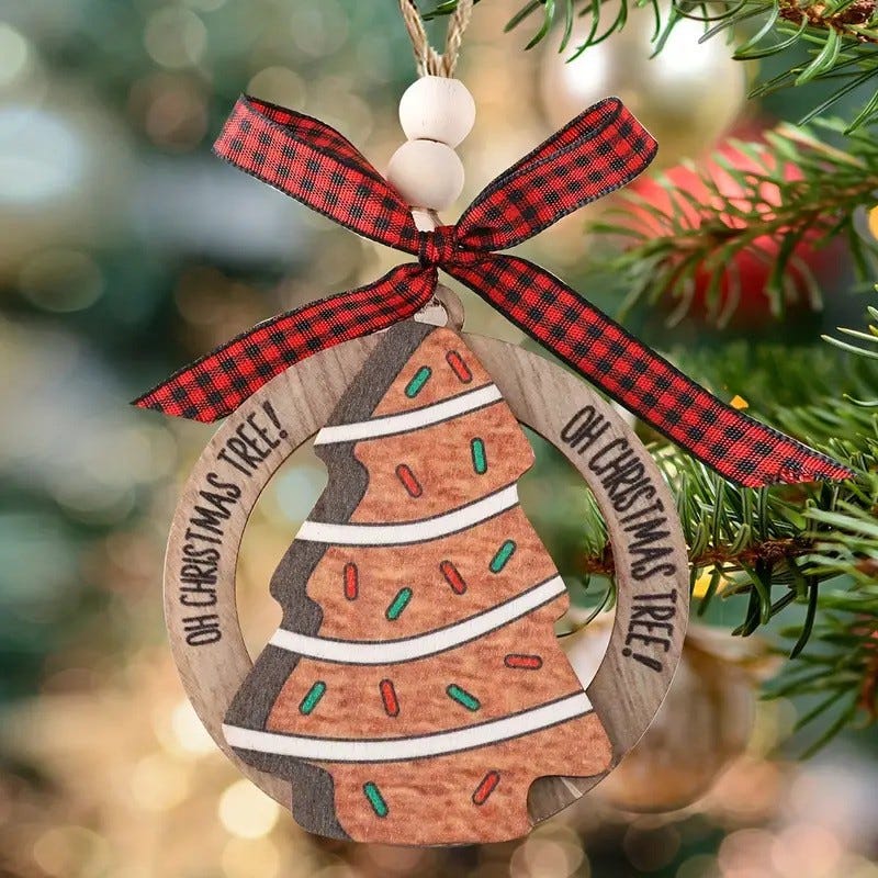 Décoration de Noël en bois personnalisée - Houx Décoration de Noël en bois personnalisée - Houx