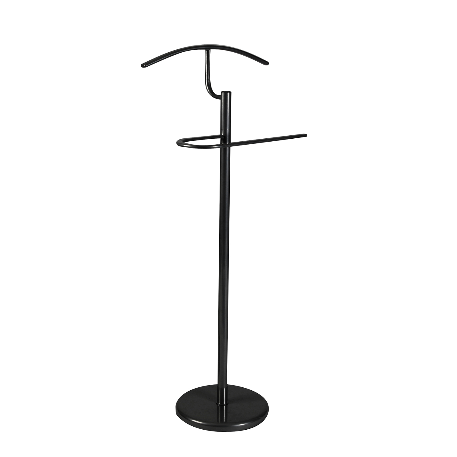DEDU Grucce per abiti da uomo, confezione da 15, in plastica, extra larghe, 45 cm, senza paraurti, portatili, resistenti, con barra per pantaloni, maglioni, cappotti e abiti sportivi (nero