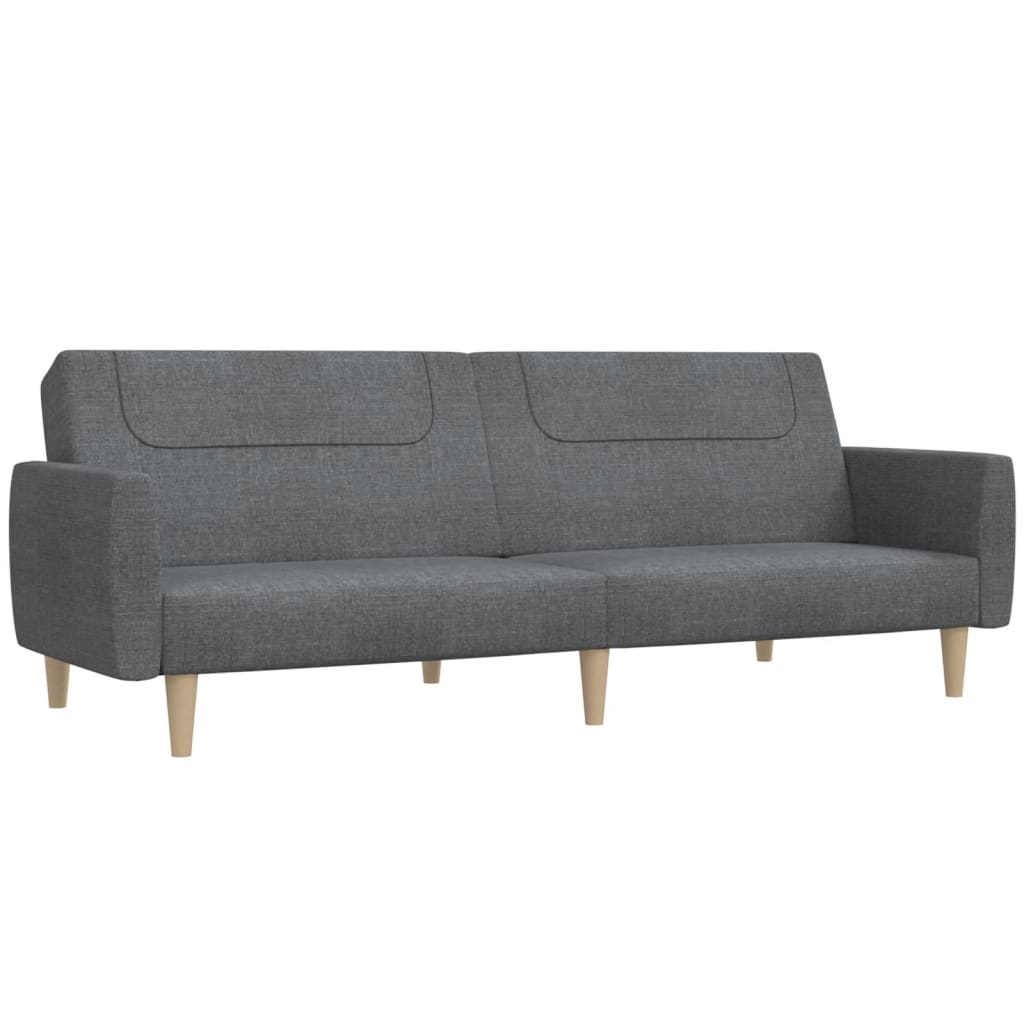 Sofá cama de 2 plazas moderno | cama para adulto tela gris claro cfw78886