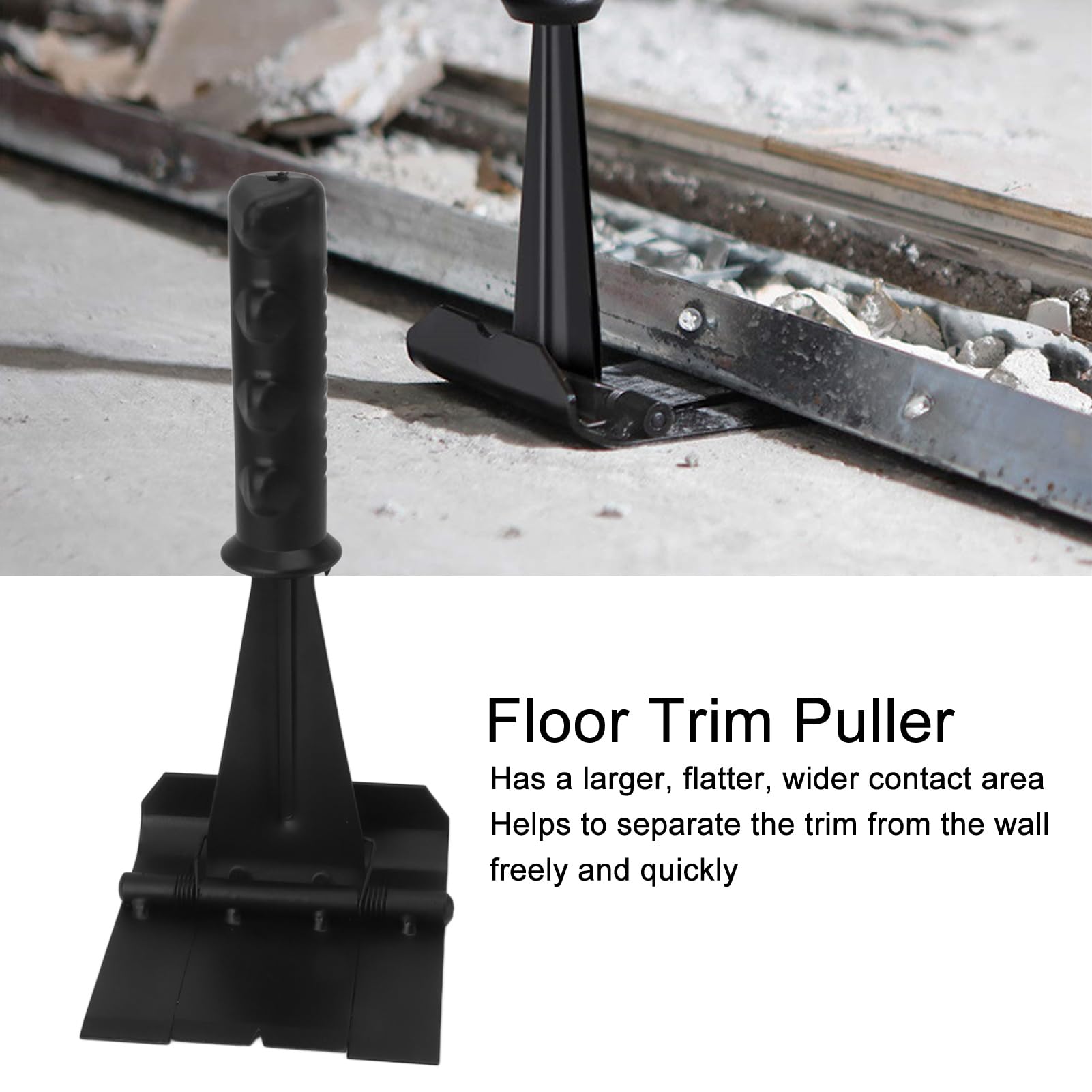 Extracteur de garnitures, outil multifonction robuste pour enlever les planchers en bois, les plinthes, les boîtiers de porte, le carrelage, les clous - 7