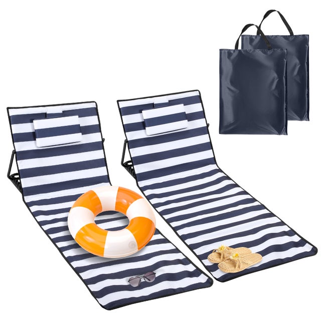 Chaise Pliante De Camping/plage Avec Dossier Et Sac De Transport – Neuve