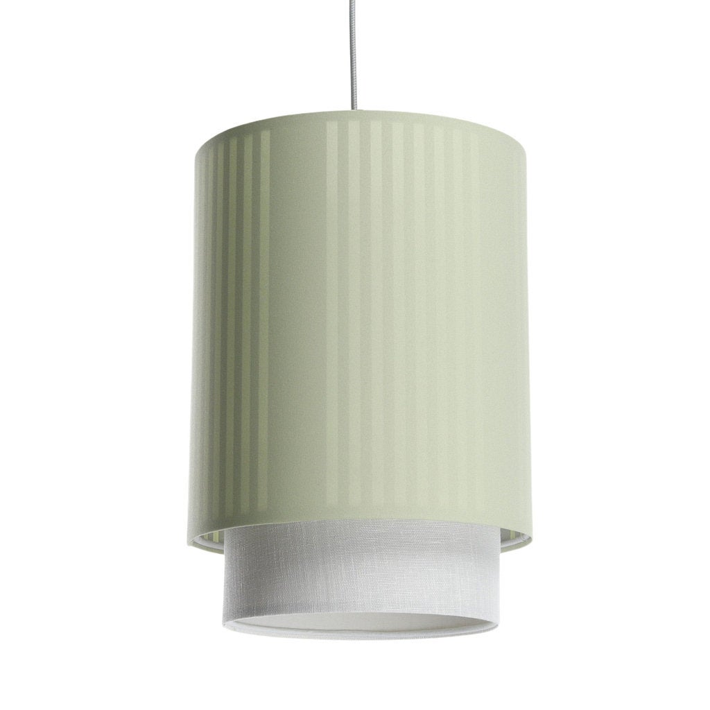 Lampa wisząca DUO LAMI LINE 25 zielona/kremowa