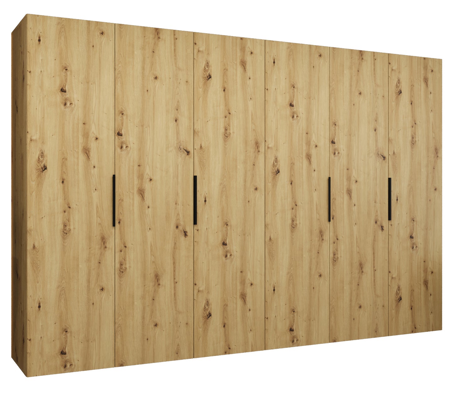 Szafa uchylna otwierana Marbella 1 300 x 52 x 202 cm artisan + u. czarny Abiks Meble