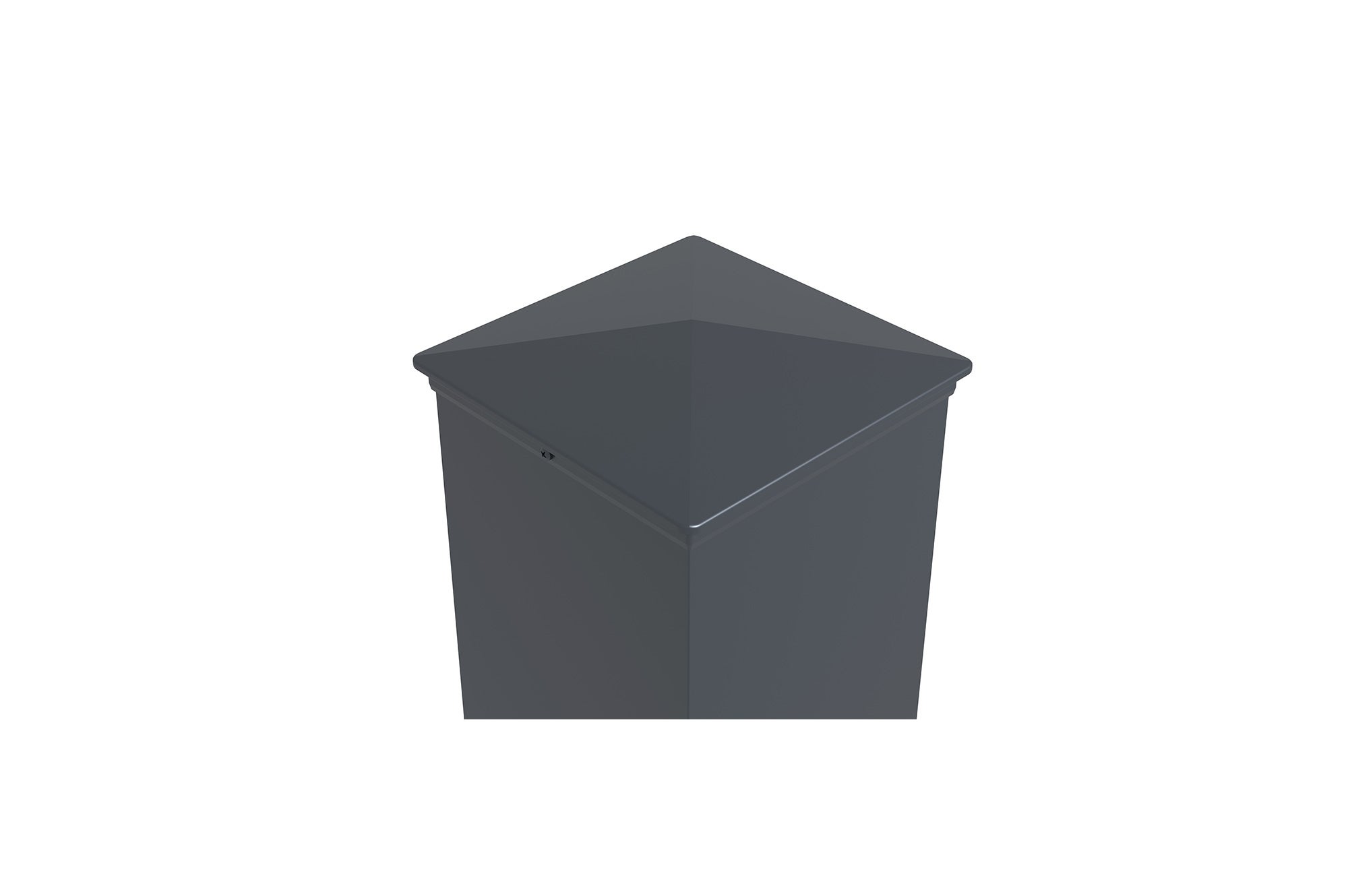 Poteau EIFEL 20x20 en aluminium H.166cm - Gris anthracite - 7