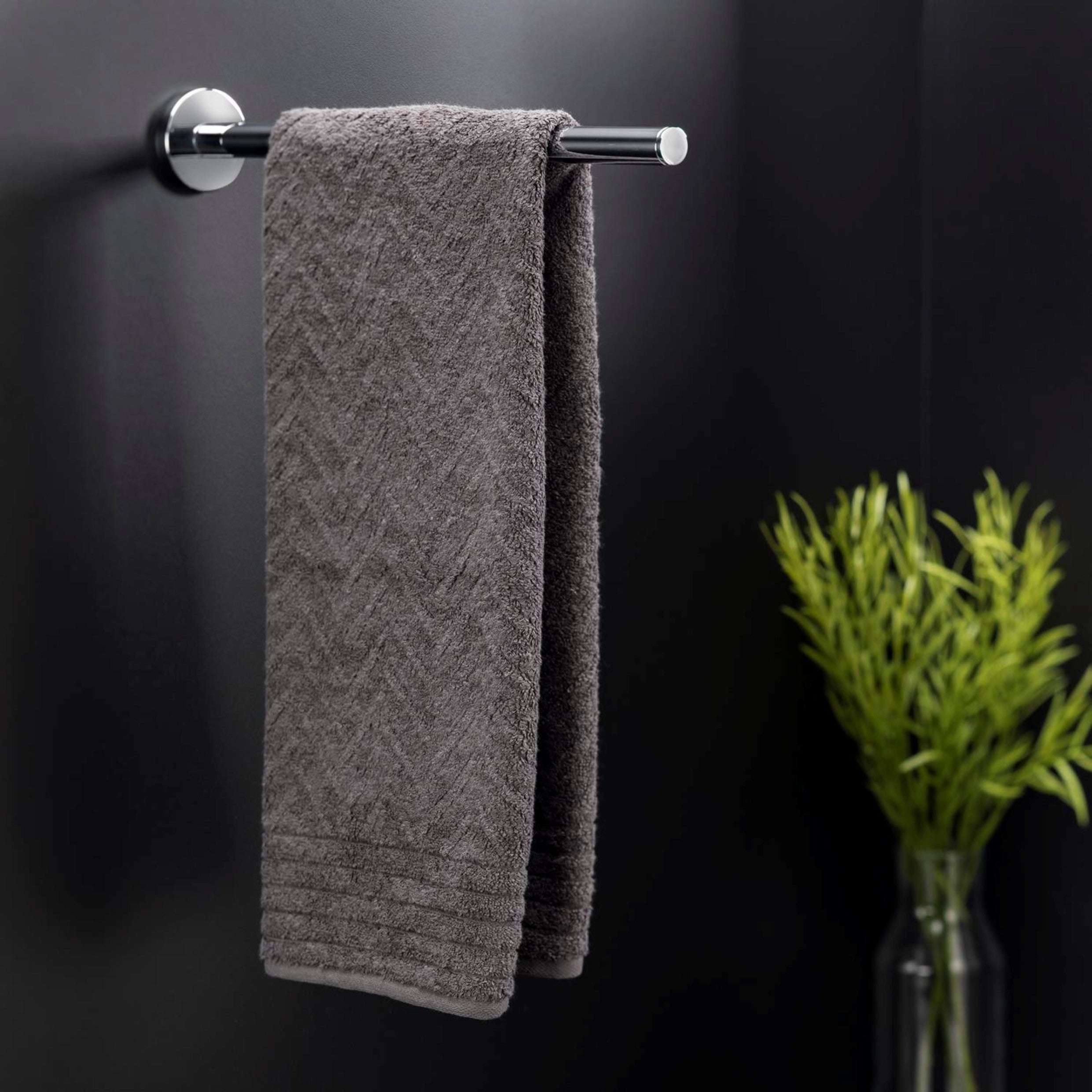 COSMIC Porte serviette, 40 cm, Adhésif et Vis Inclus, Anti-corrosion, Fixations Cachées, Collection ARCHITECT - 2
