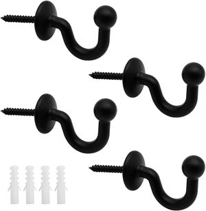 Belvanr Embrasse Rideaux 2 Pièces Accroche Rideaux Crochets Rideaux