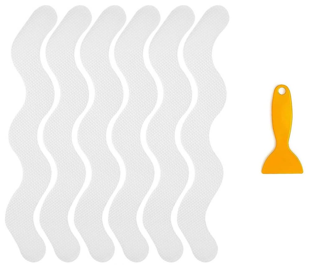 Adesivi Antiscivolo Per Doccia - 36 Pezzi Trasparenti Con Raschietto - Foto 5