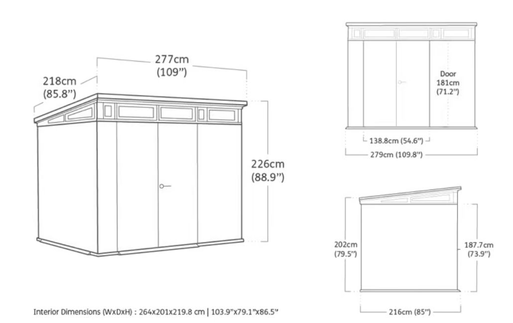 Abri de jardin Signature 97 - Aspect bois Douglas - 6m2 - KETER - 9