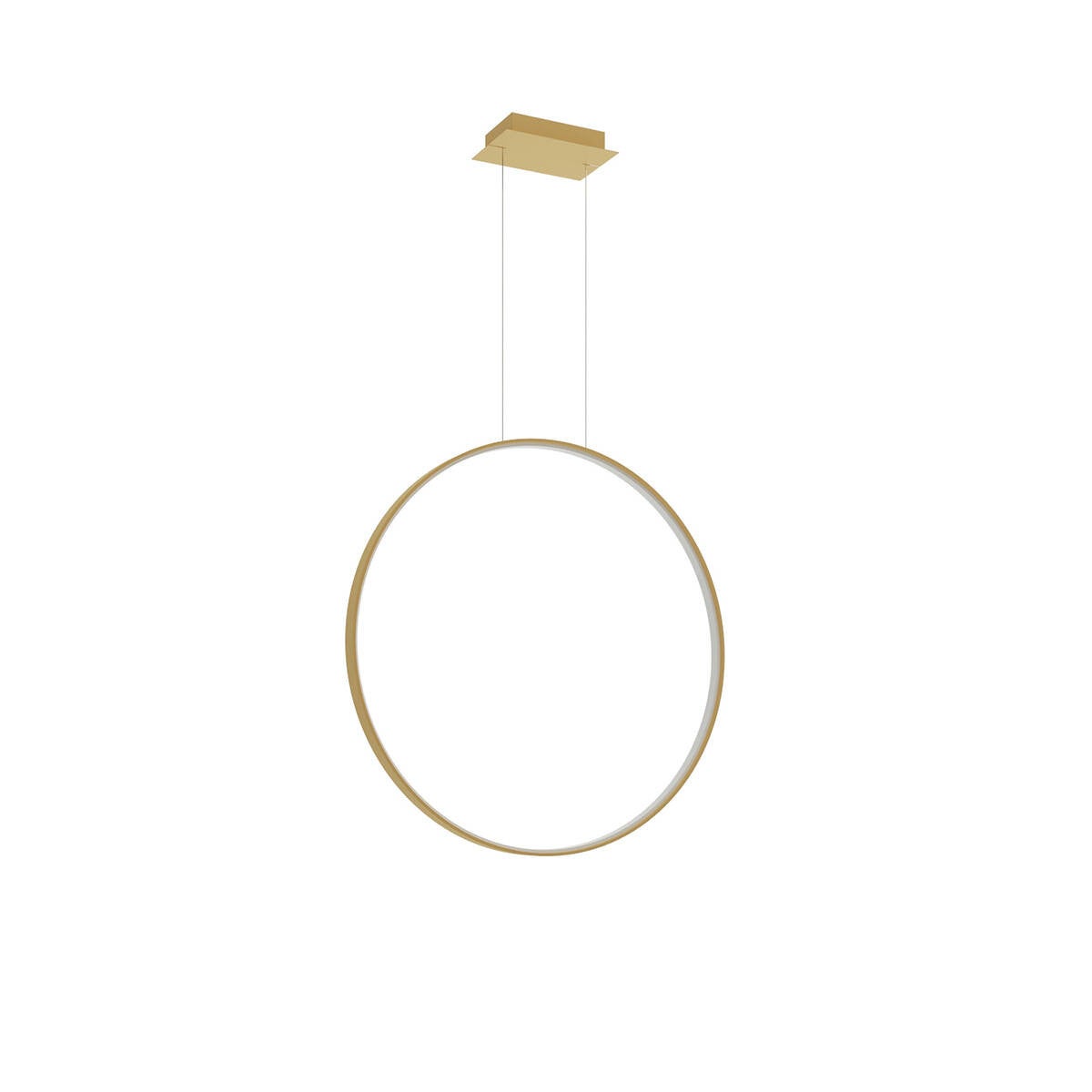 Lampa wisząca RIO LED 32W Ciepła biel 4231lm złota wym: 150 x 78 x 16 cm Thoro Lighting
