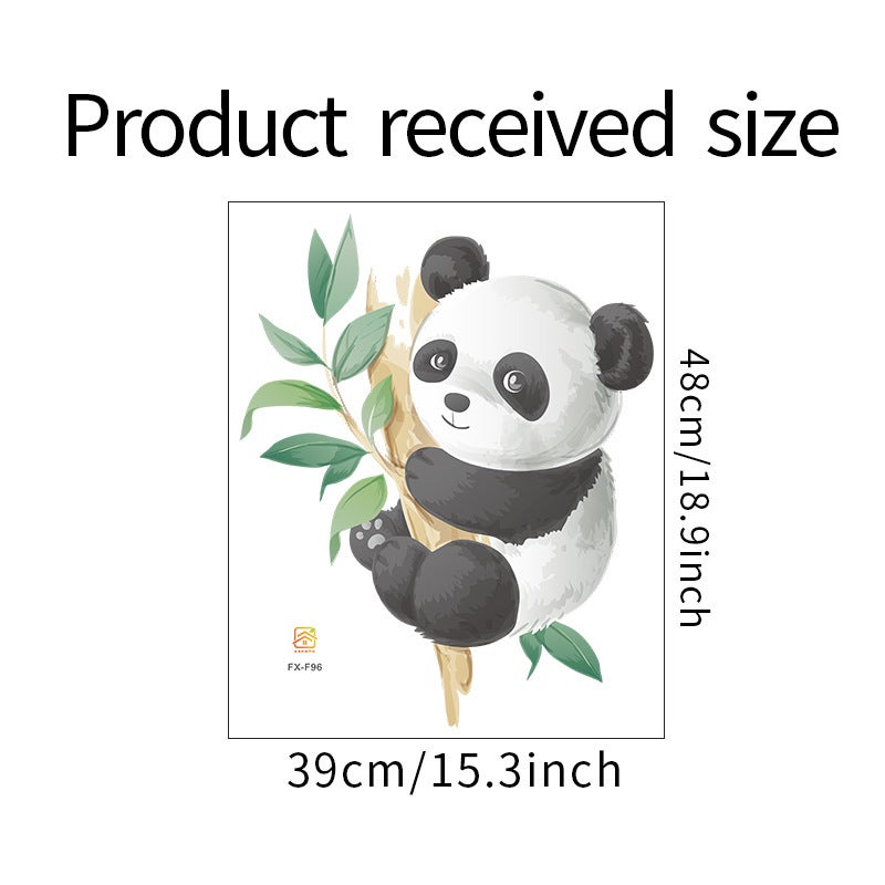 Mignon Panda Stickers Muraux Amovible Auto-adhésif Animal Décor À Maison Art Stickers pour Enfants Chambre Décoration Murale Affiches - 4