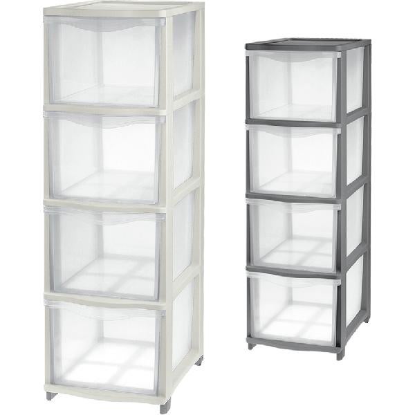 Commode 'Cover Line' Couleur Transparent/Graphite | Leroy Merlin