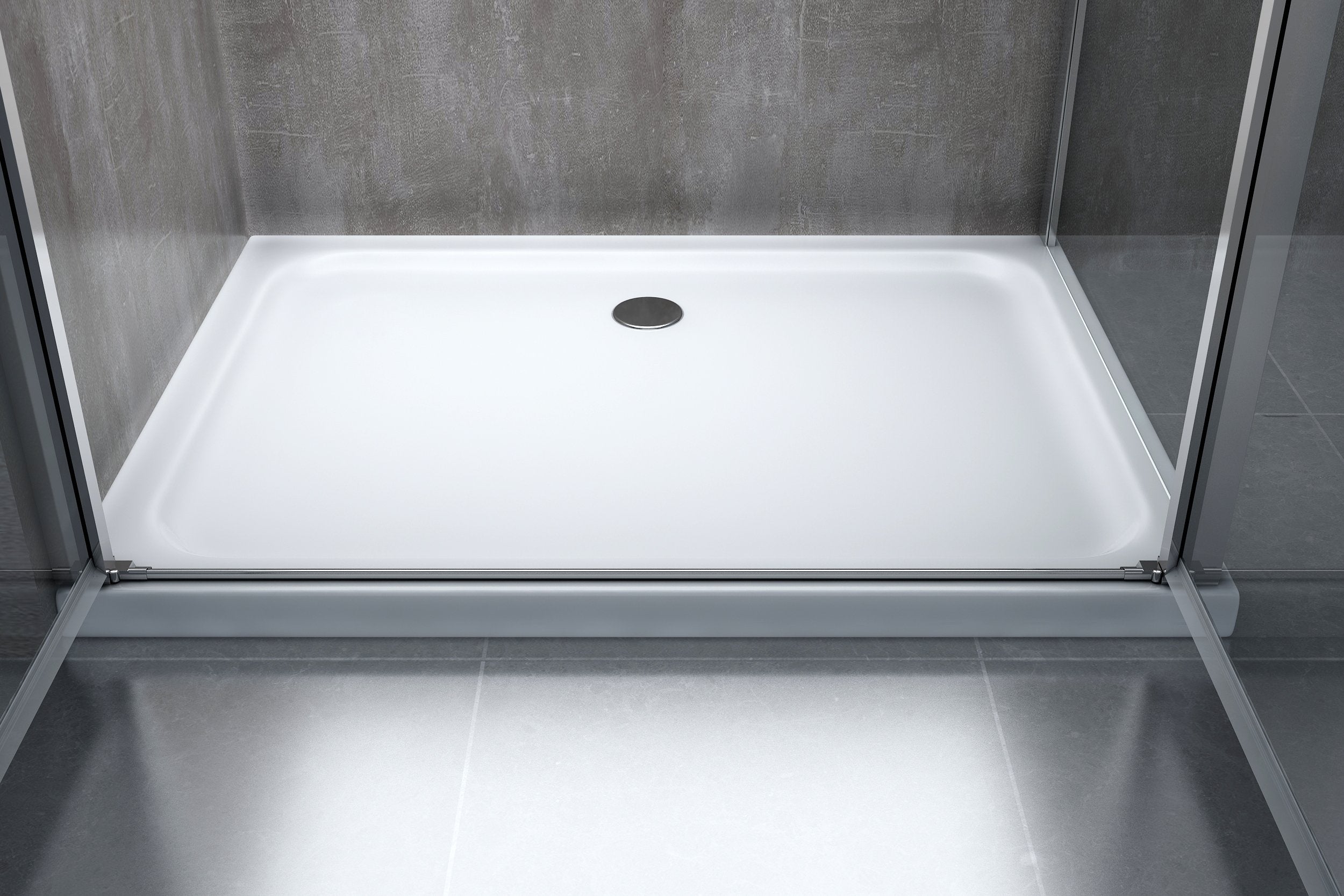 Douche de 6 mm avec un paroi fixe laterale et porte type saloon (receveur non inclu) – 77,5-80 fixe x 87-90 saloon - 3