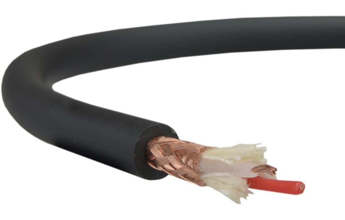 Kabel mikrofonowy BiTsound LowNoise 2x0,23mm2 Cu OFC zbalansowany czarny Bitner 500m