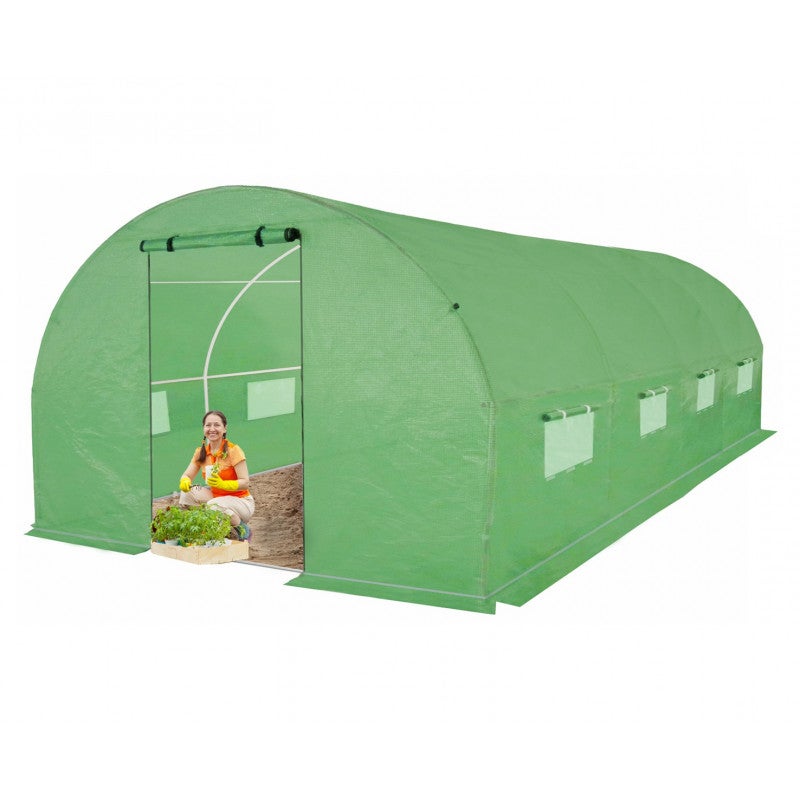 Tunel Szklarniowy 18m2 PREMIUM Green 3x6m grube rurki 25mm