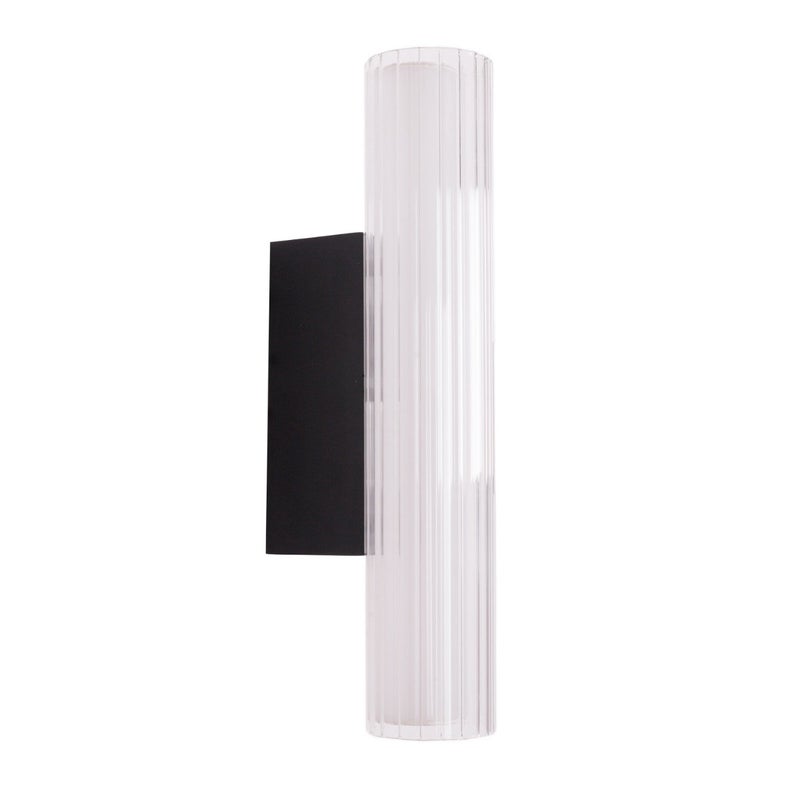 Kinkiet ścienny Fayette czarny LED 6W 3000K 390lm wym: 31 x 6 x 12 cm aluminium IP44 Maxlight