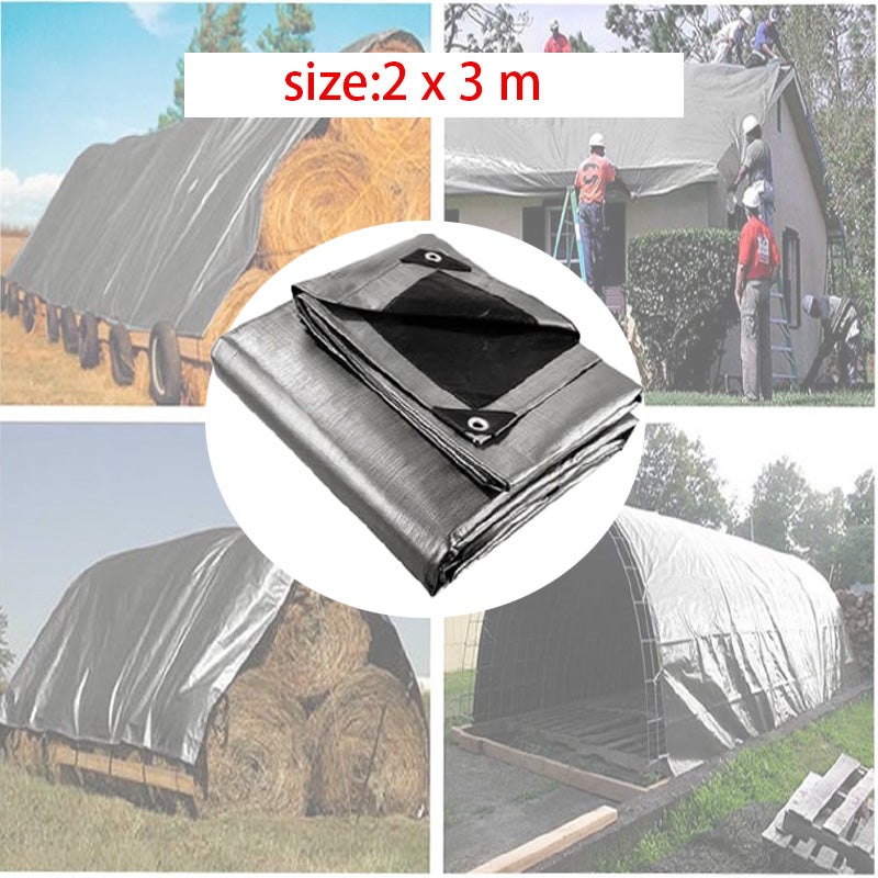 Plandeka uniwersalna wodooodporna : camping, łódź, taras, samochód (2x3m)