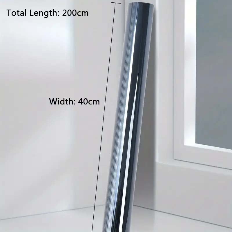 1 rolka folia dekoracyjna okienna, statyczna ochrona prywatności, anti-UV, izolacja ciepła, wielokrotnego użytku, łatwy montaż w domu i biurze - 2