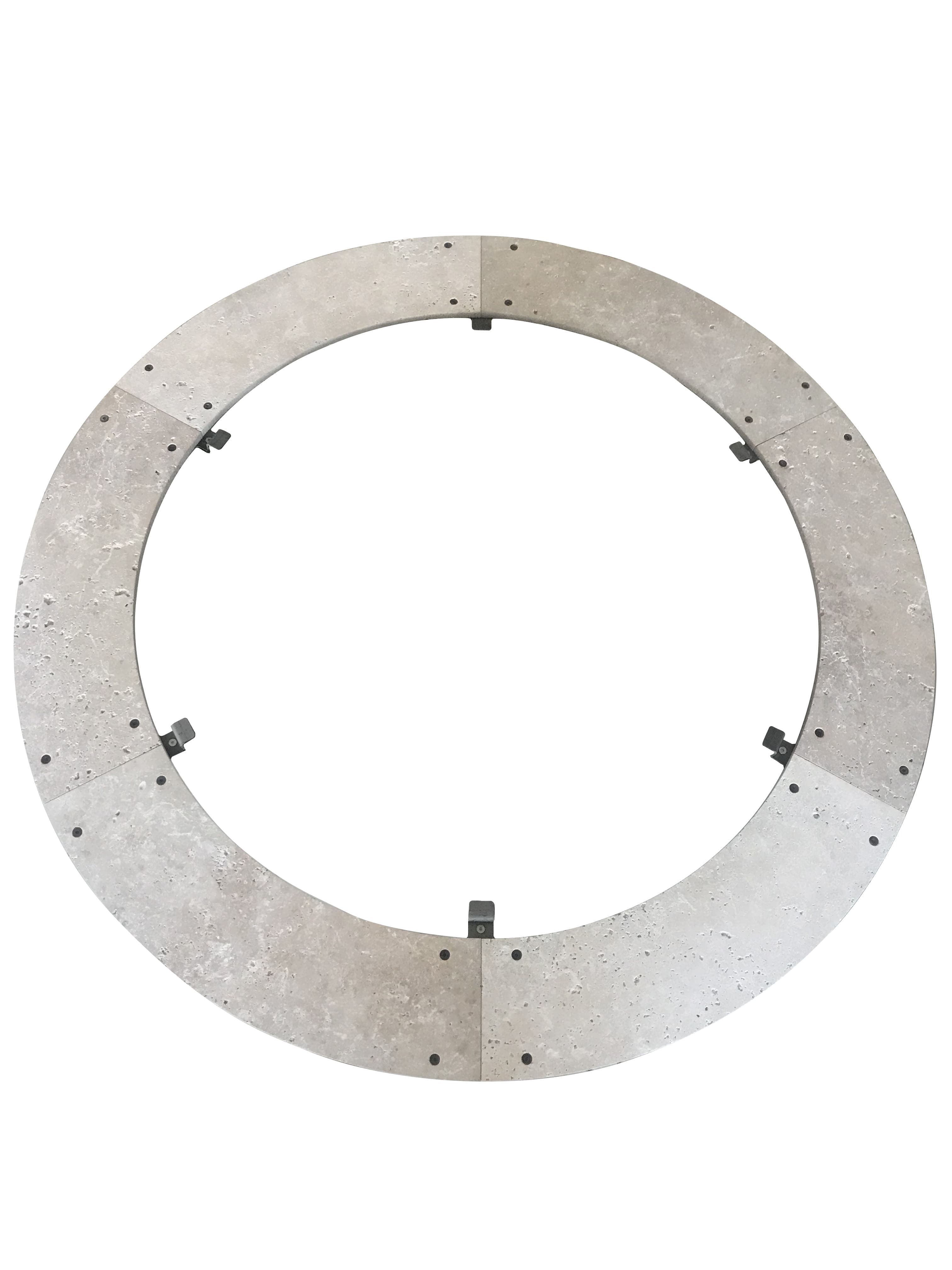 Brasero plancha diamètre 85cm + 1 anneau de pierre - 82KG - chassis haut en acier corten et plancha en acier alimentaire de 10mm - 2