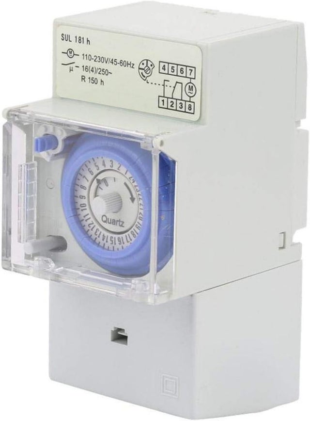 Temporizador, temporizador mecânico analógico, 16A 110-230V 24 horas, controlador manual/automático, interruptor de tempo