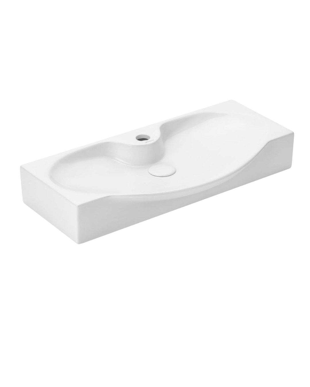 Umywalka nablatowa Uptrend KIKI biały połysk, z otworem na baterię 1 szt.