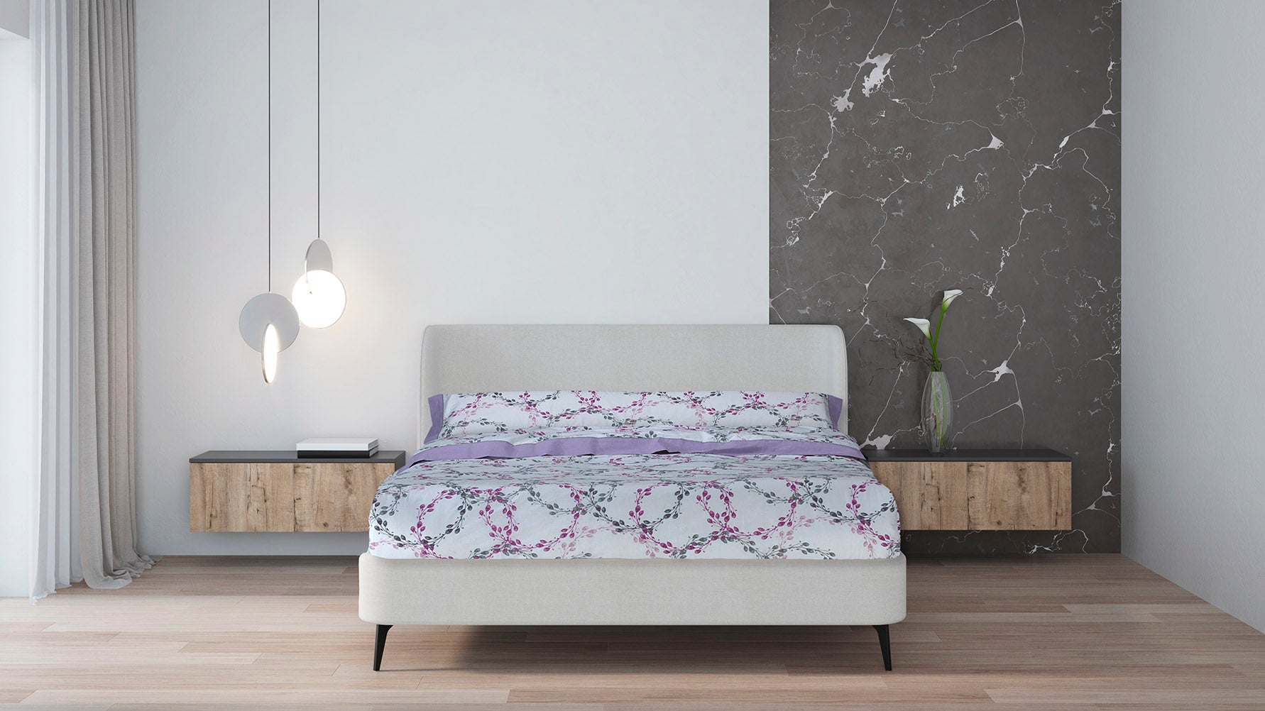 Juego de sabanas 3 piezas polialgodon anuar para cama de 105 cm en color azul