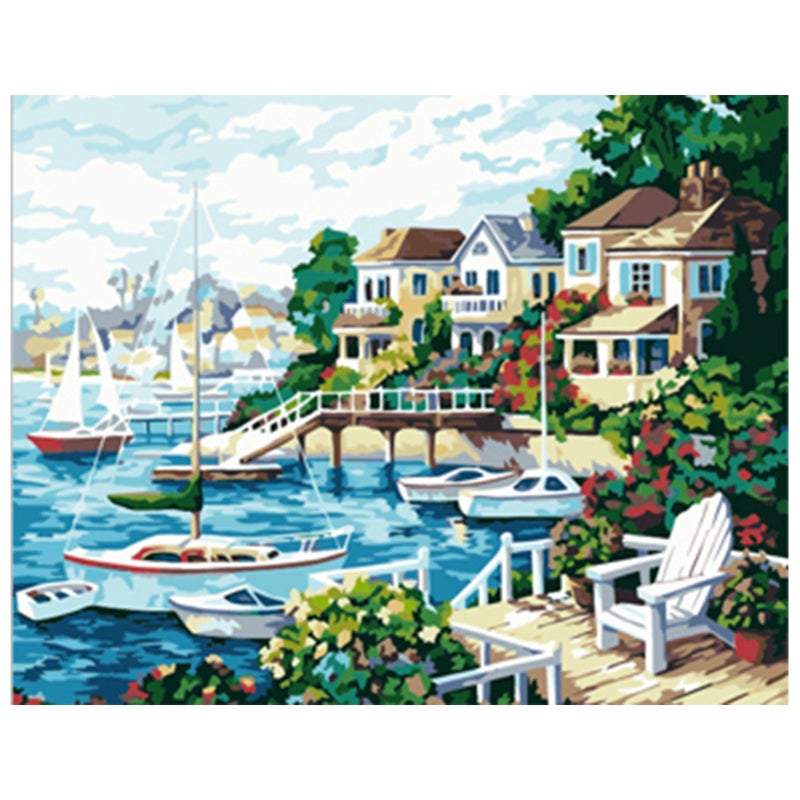 Gatuida Kit De Peinture Sur Sable Mouvant – Tableau 14x18 Cm, Matériel Complet (cadre, Sable, Outils) Pour Décoration DIY Relaxante