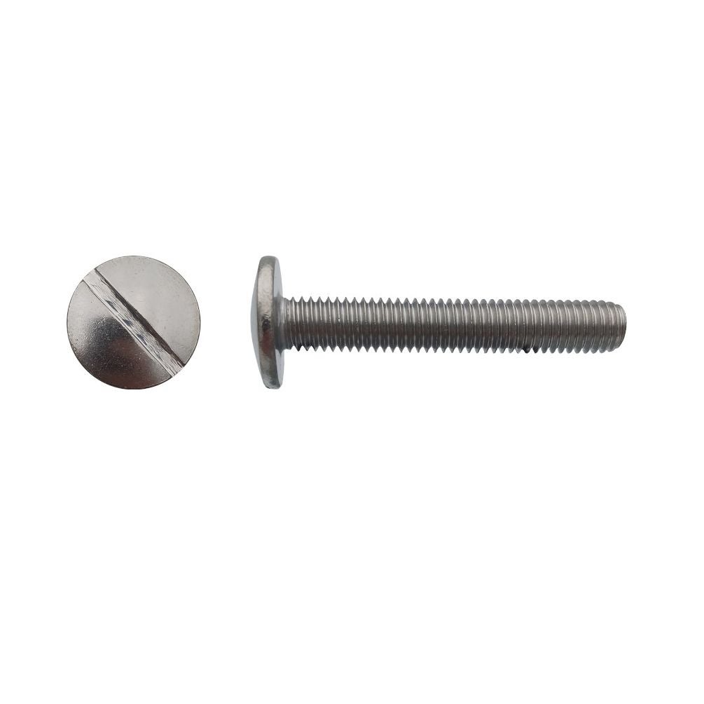 200 Vis Poêlier Tête Ronde Large Fendue 5 x 16 mm - NFE 25129 - Inox A2 ...