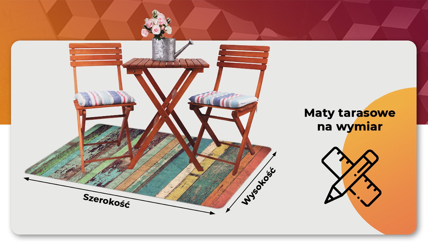 Dywan PCV kolorowe deski styl artystyczny mata winylowa do pokoju modny dywan wzorzysty 100x50 cm – Tulup - 6