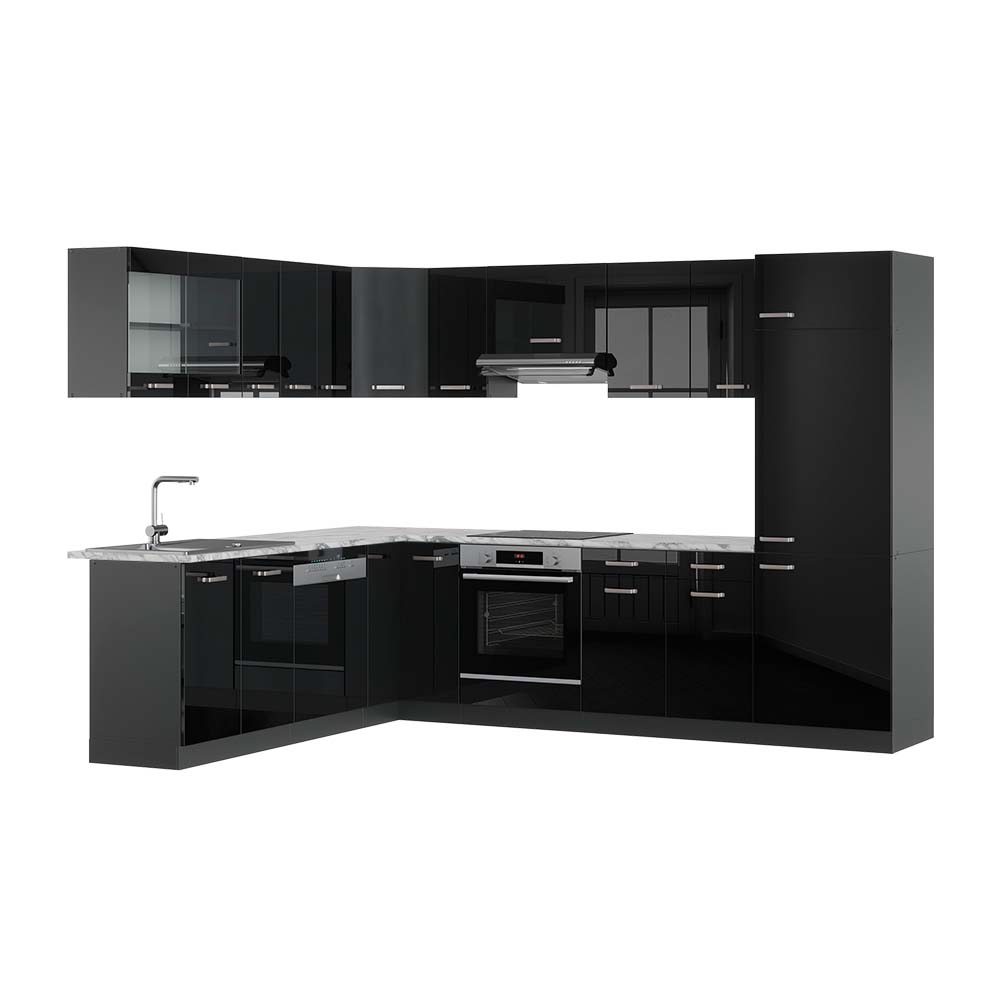 Vicco Mobiletto Base Per Cucina Antracite Lucido 60 Cm Con Cassetto Senza Piano Di Lavoro Fame Line