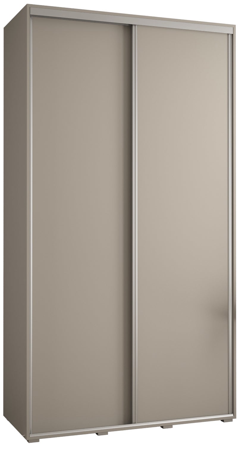 Szafa przesuwna wysoka Dakota 1 130 x 45 x 235,2 cm kaszmir + u. srebrny - Abiks Meble