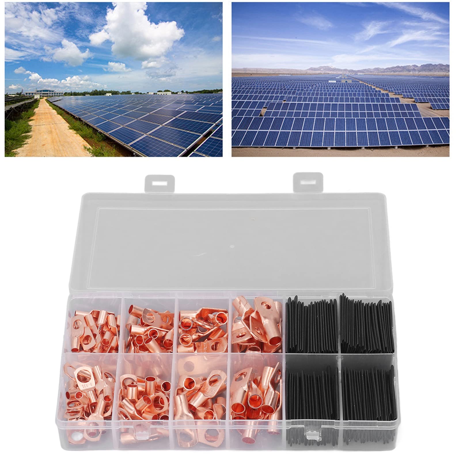 260 pezzi Terminali Terminali Tubo Termorestringente Set Design Chiuso Kit Terminali Filo Rame Stabile e Robusto - 2