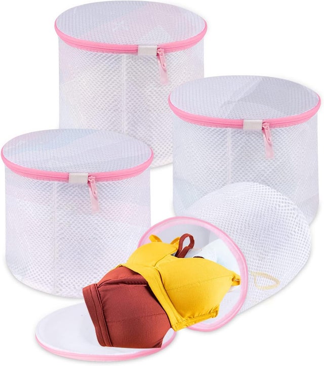 Lot De 8 Filets à Linge Machine 30x20cm - Avec Fermeture éclair Cachée, Réutilisables Pour Linge Délicat