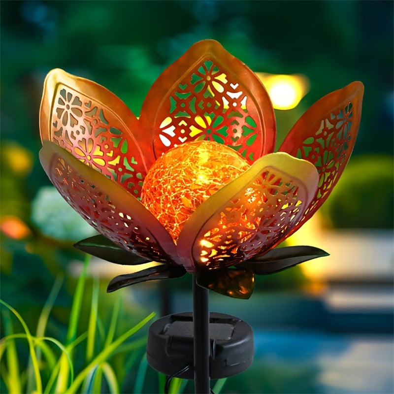 SunCatcher Ornamenti Decorativi da Giardino Incandescente Fiore di Loto